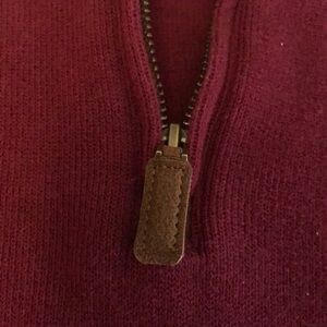 Polo Burgundy fleece men’s zip up excellent condition